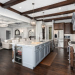 Detroit, Michigan -USA- May 1, 2022:  Kitchen has been remodeled with new cabinets and new appliances